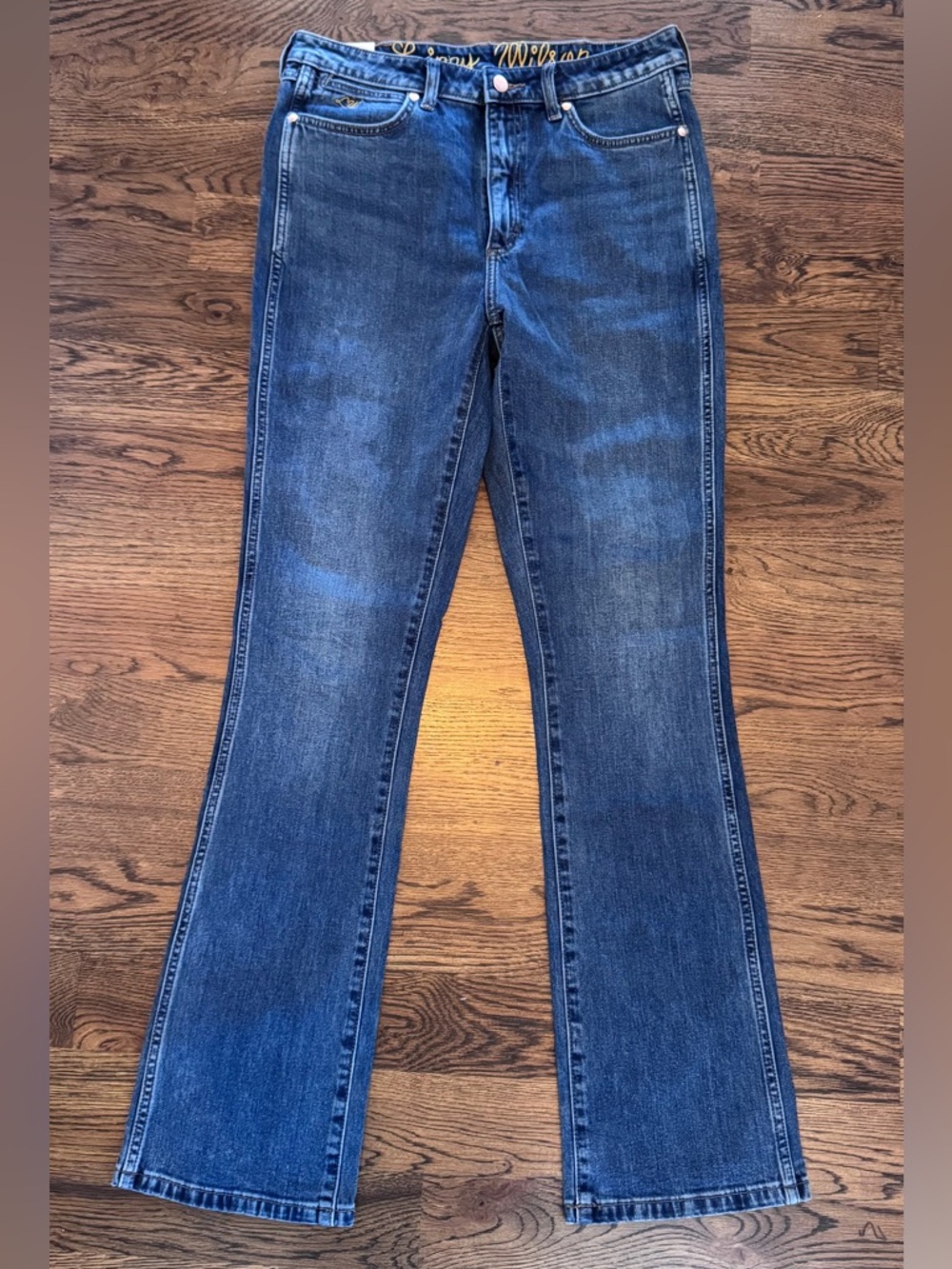 Wrangler Women's Lainey Wilson Boot Cut Jeans - Dark Blue Wash 30